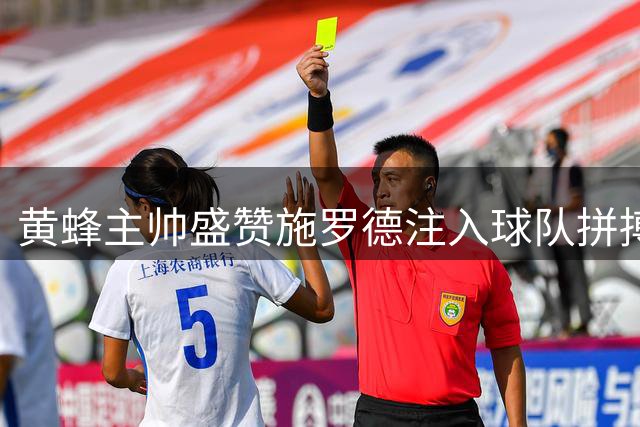 黄蜂主帅盛赞施罗德注入球队拼搏精神